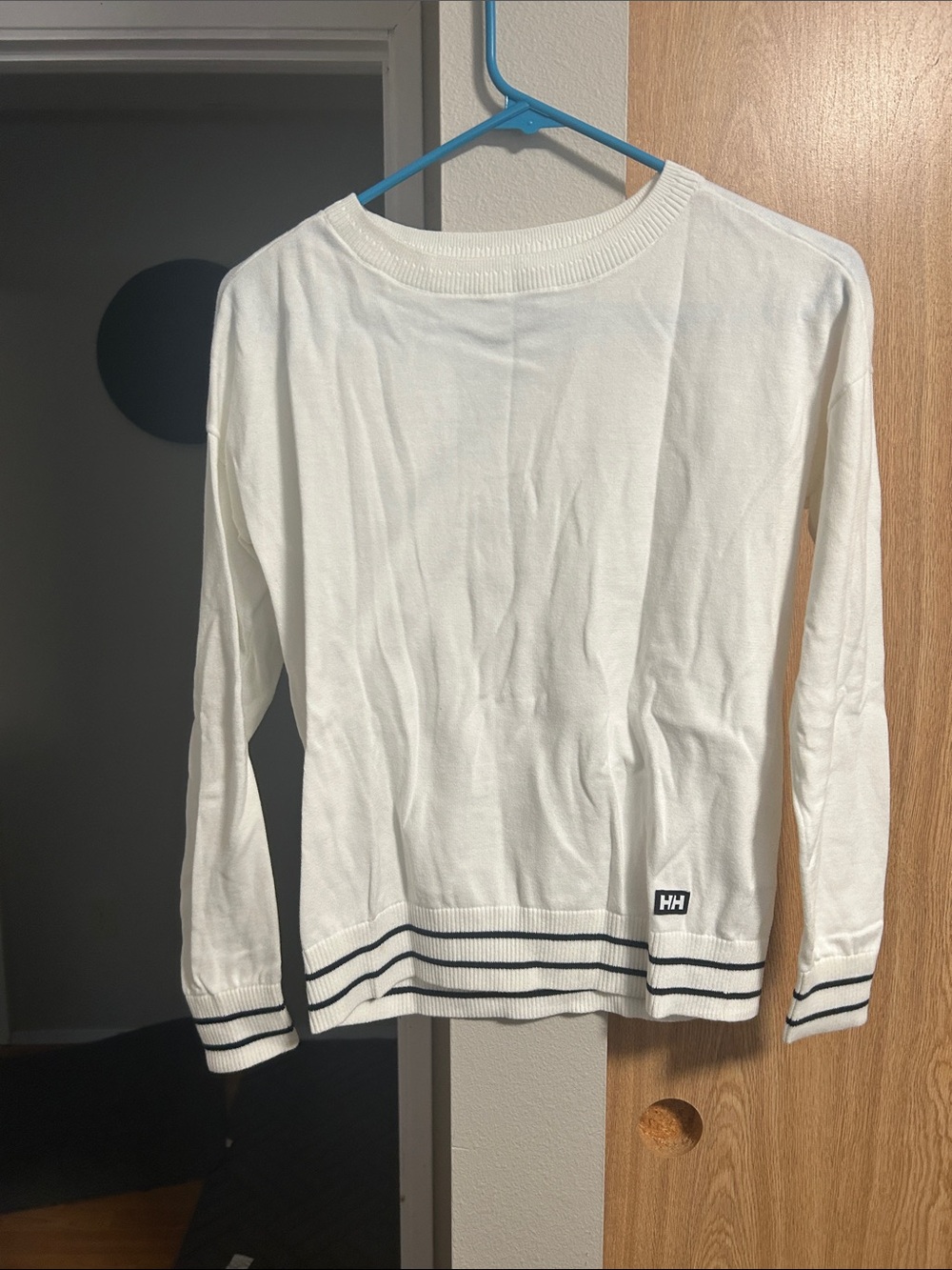 Helly Hansen White Crew Neck Tee with Logo Tag